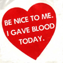 blood donation: 