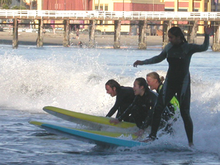 four girls surfing oct 2003: 