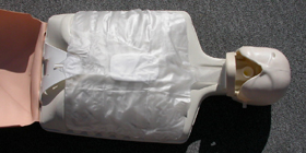lung bag in place: 
