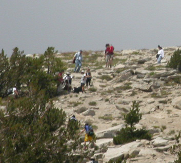 nearing Mnt Hoffman ridge: 