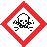 skull and crossbones chemical symbol: skull and crossbones chemical symbol to warn fatal or toxic if swallowed