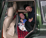 slept in car 2004 winter: 