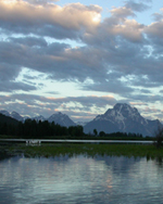 oxbow bend Mt Moran sunrise 2003: 