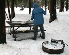 yosemite snow camp 2008 clear snow table: 