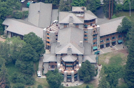 Ahwahnee Hotel from Glacier Point