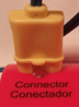 aed connector not fully pushed in