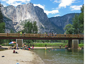 NPS photo swinging bridge swim area