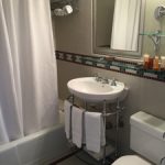 shower, sink, towels