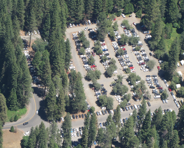 Map Of Yosemite Day Use Parking Lot At Half Dome Village Mary