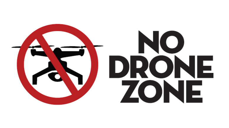 Drones no drone zone graphic