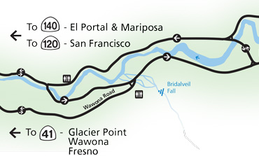 map with roads above and below river