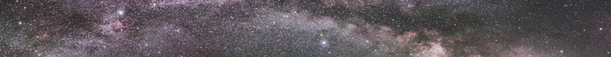 cropped long narrow photo of part of the milky way