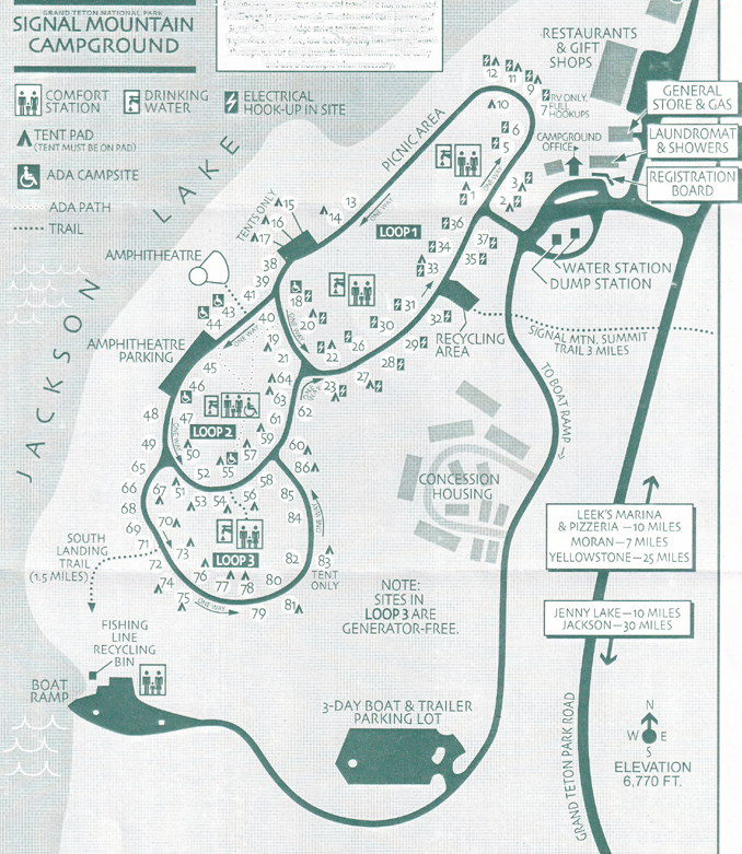 Mountain Park Campground Map