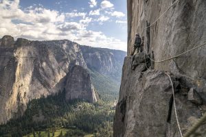 climber on cliff