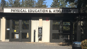 Veranderlijk Oppervlakkig van entrance to De Anza College pool complex from Stelling parking garage –  Mary Donahue