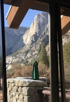 Yosemite Falls thru window