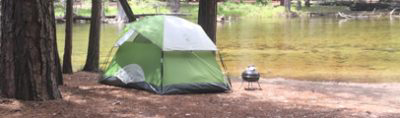 tent by river