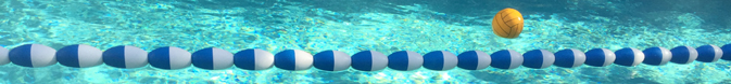pool lane line and waterpolo ball