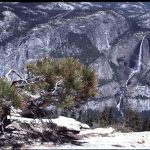 water fall viewed from top of dome