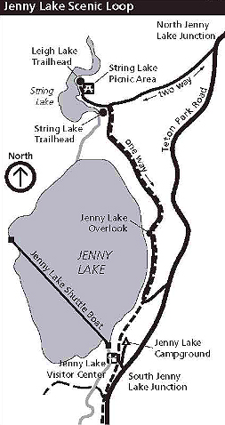 Jenny lake outlet trailhead