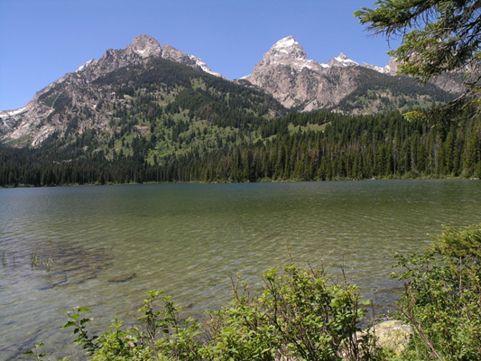 lake and peaks