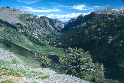 long valley surrounded by mountains