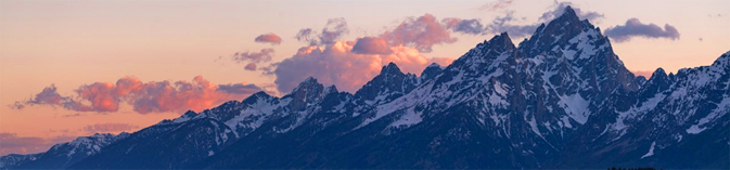 mountains and clouds