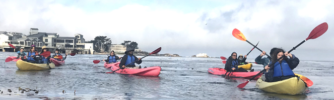 group of paddlers