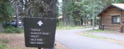 sign at end of driveway