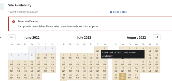 calendar with notations