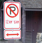 sign says no parking 12 a.m. to 6 a.m. width=