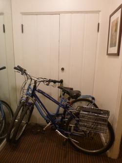 space in room for bike parking 