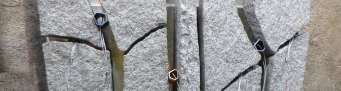 climbing hardware in cracks