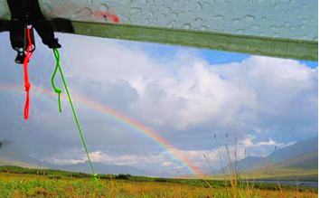 rainbow in distance