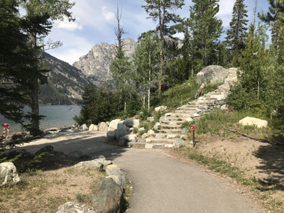 lake beyond trail