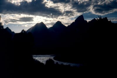 mountains and clouds