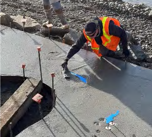 man working on concrete