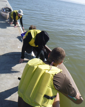 entering boat