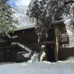 building in snow