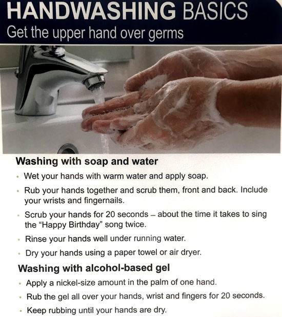 handwashing basics poster