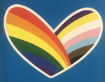 rainbow heart from banner at Kaiser