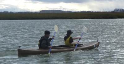baylands oct 2023 cesar and paige kayaking