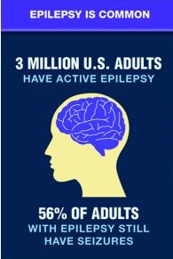 3 million adults have active epilepsy