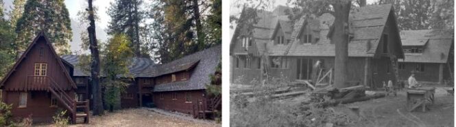 Yosemite Rangers Club side by side photos on right under construction