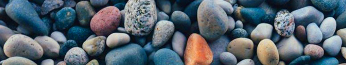 large pebbles in many colors