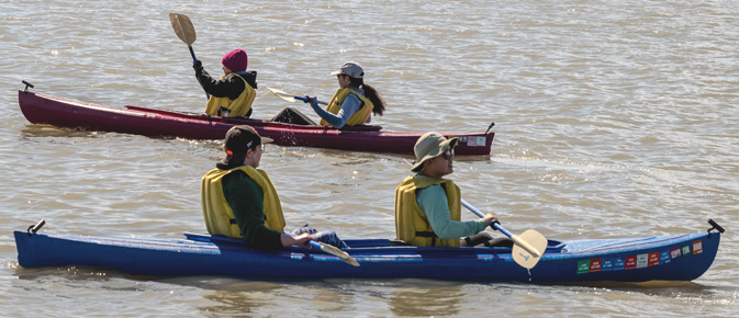 two kayaks