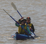2 people in kayak