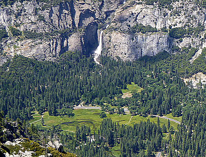 aerial of Yosemite Valley