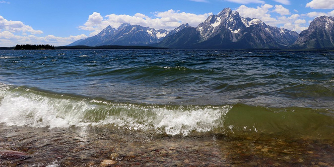 lake and mountains beyond