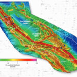 map of california with earthquake info